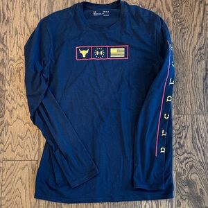 Under Armour Men's Navy Long Sleeve Tee